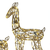 Christmas Deer Family Outdoor Holiday Decoration Lights, Set of 3