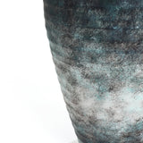 Mottled gray ceramic tall vase, 18.5" h