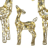 Christmas Deer Family Outdoor Holiday Decoration Lights, Set of 3