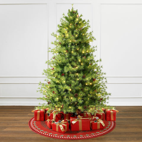 6ft-pre-lit-green-full-artificial-pine-christmas-tree-with-8-light-functions