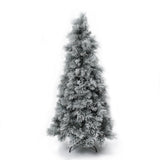 Pre-Lit Branches Snowy Christmas Tree with Stand,6.5Ft