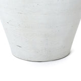Cement Antique White Vase, 13.4'' H