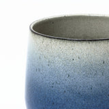 Glazed Blue Round Ceramic Planter Pot with Drainage, 11.6'' Dia