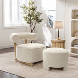 Rio upholstered cream accent chair