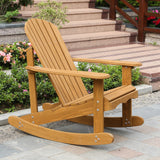 Rocking adirondack chair, solid wood