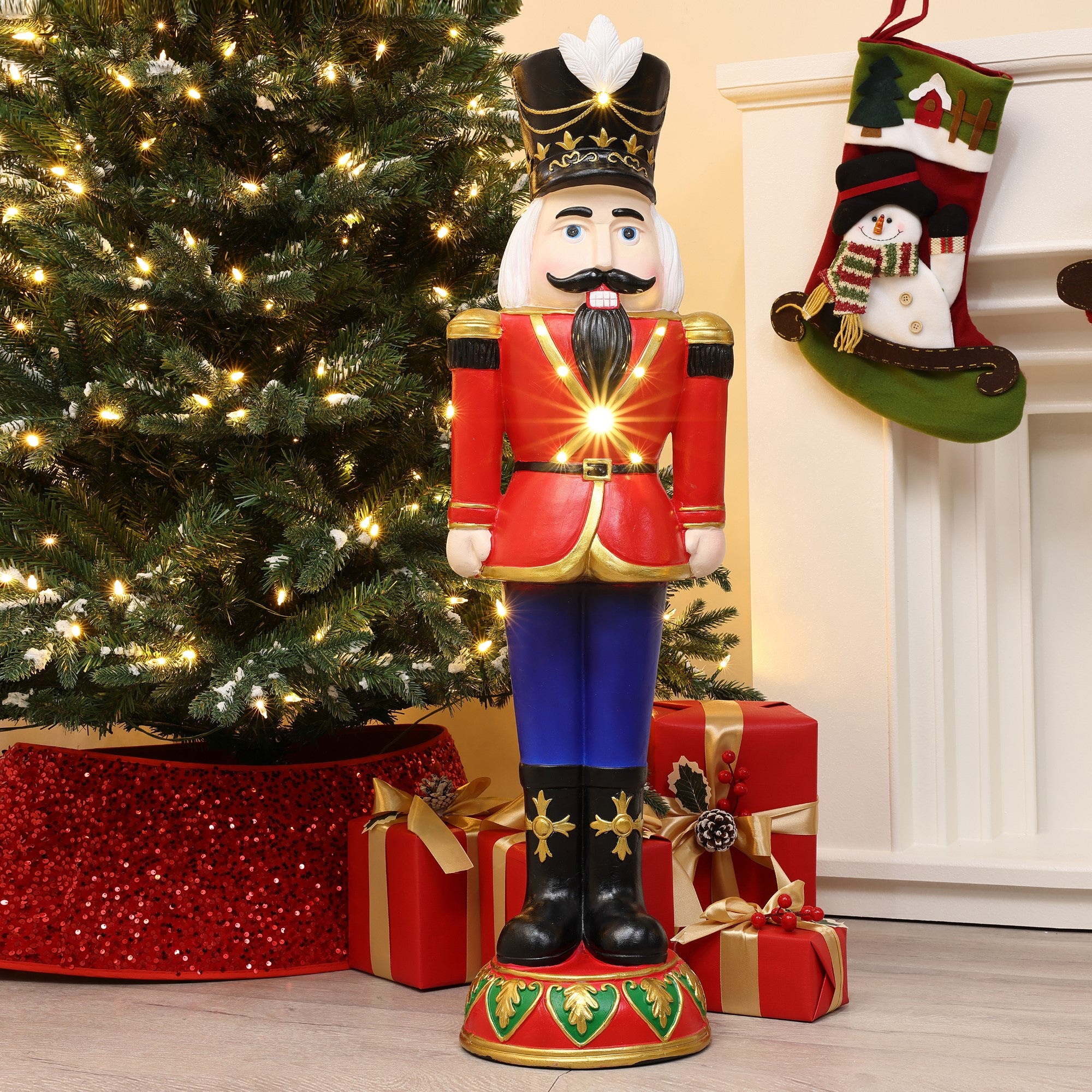 Traditional-3-ft-nutcracker-soldier-in-red-with-lights-decoration