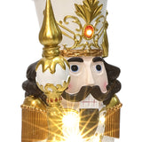 Christmas Soldier Nutcracker Holiday Decor with Wreath, 3FT
