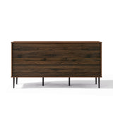 Kairo Basket Weave Design Manufactured Wood Sideboard Cabinet, Oak63"
