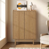 Oak Accent Cabinet with Doors, 31.1'' W