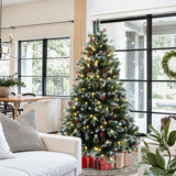 Pre-Lit Green Frosted-Tip Christmas Tree , 6.1ft