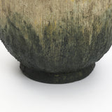 Rustic Brown & Green Bottom Round Terracotta Vase,10''