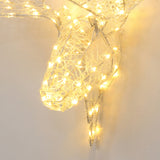 Christmas Moose Head Decoration with Lights and Timer, 14"H