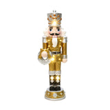 Christmas Soldier Nutcracker Holiday Decor with Wreath, 2FT