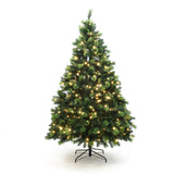 Pre-Lit Green Full  Pine Christmas Tree,7.5Ft