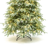 Pre-Lit Green Spruce Christmas Tree with Stand,6.5Ft