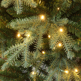 Pre-Lit Green Artificial Christmas Tree with Potted, 6.9Ft