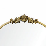 Rêverie vintage gold accent metal frame arch mirror