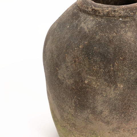 Ginger root brown terracotta jug vase