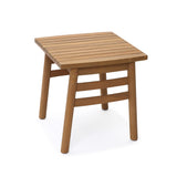 Acacia Wood Square Outdoor Side Tables for Patio, 18.5'' H