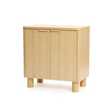 Modern Oak Wood Storage Cabinet, 28.3'' W