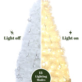Pre-Lit White Fiber Optic Christmas Tree,5Ft