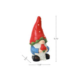 Strawberry Patch Outdoor Figurine statue Whimsical with Berry Hat, 15.8"