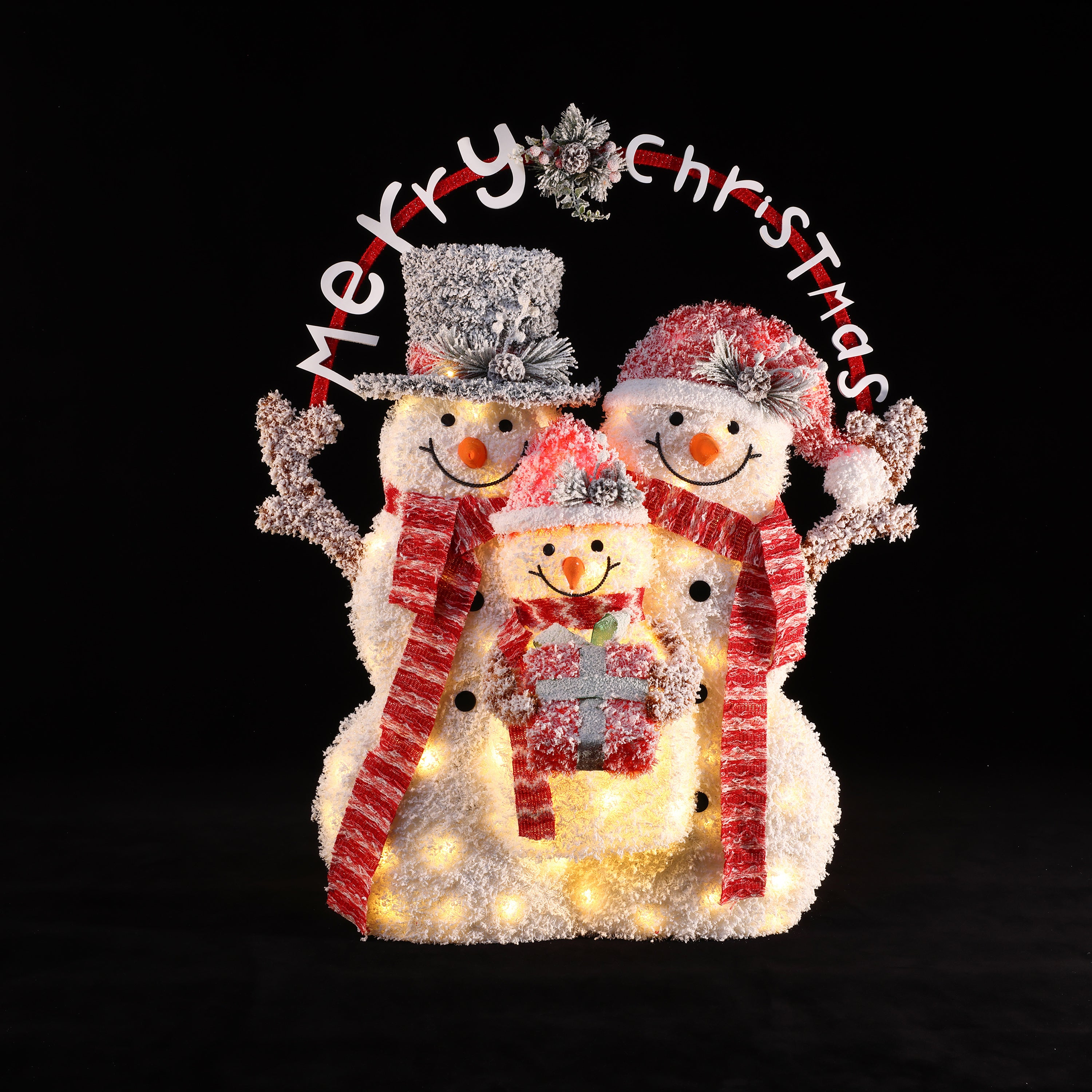 decorate-with-a-merry-snowman-family-christmas-decoration-and-twinkling-lights