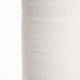 White terracotta tall vase, 16.1"