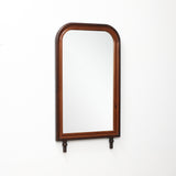 Arched Mirrors for Wall, Vintage Farmhouse Decorative Mirror with Pine Wood Frame, 43''