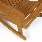 Rocking adirondack chair, solid wood