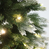 Pre-Lit Flocked Artificial Christmas Tree in Pot, 4ft