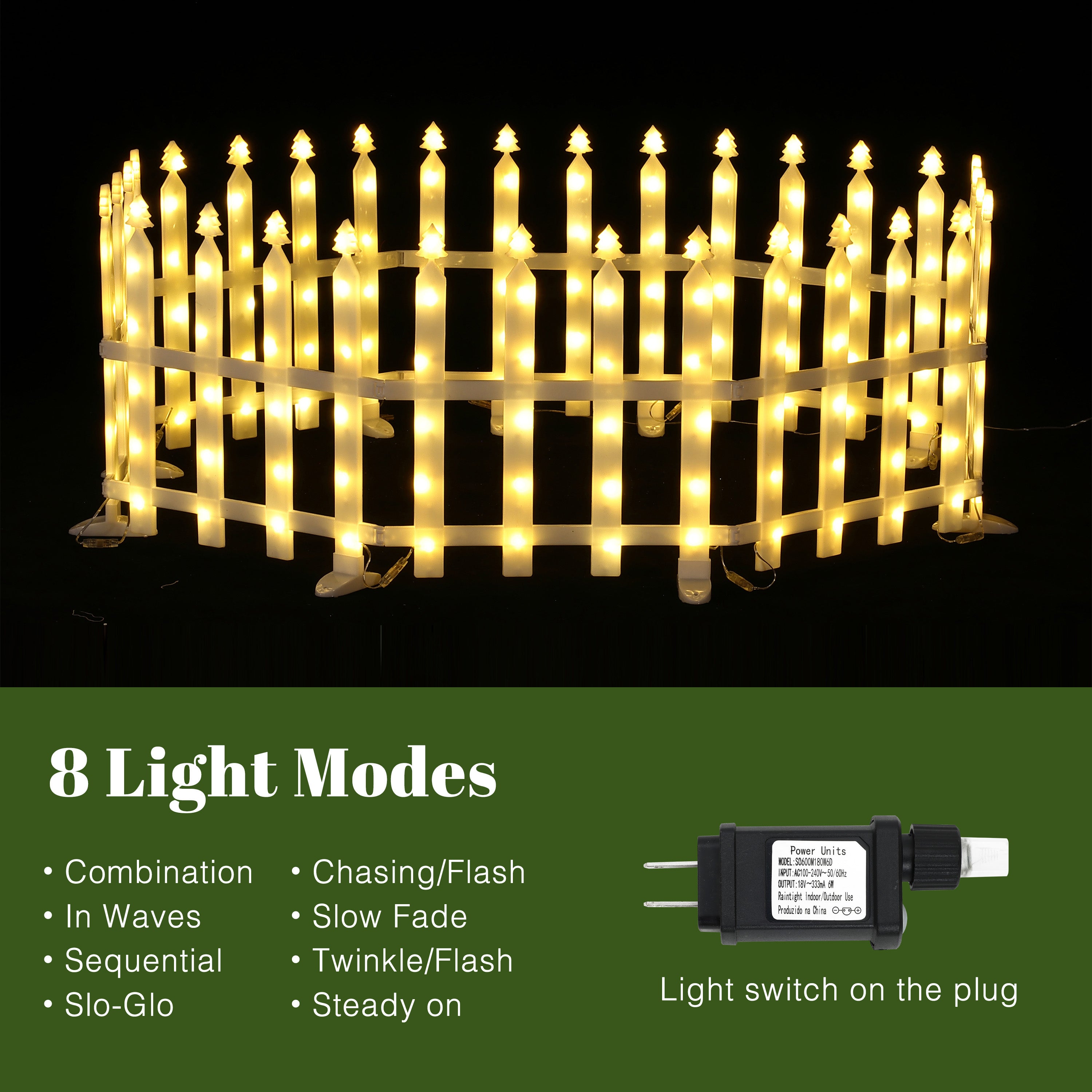 lighted-fence-christmas-decoration-has-8-light-modes