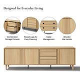 Oak TV Stand for TVs up to 75''