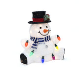 Christmas Outdoor Snowman Decoration with Lights, 1.25ft