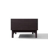 Modi Wenge Wood Coffee Table with Faux Marble Top, 47"