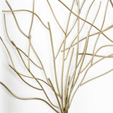 Modern Gold Metal Wall Art with Black Frame, 40''