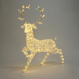Christmas Outdoor Deer Decoration with Light and Timer, 13"H