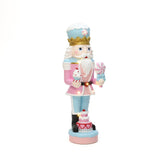Christmas Pink Nutcracker Soldier Decor with Cake Lights, 3ft