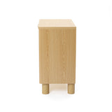 Modern Oak Wood Storage Cabinet, 28.3'' W