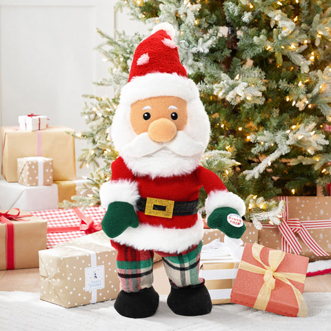 Santa animated singing battery-powered plush toy, 16" tall