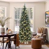 Pre-Lit Bubble Ball Artificial Christmas Trees, 7.5ft