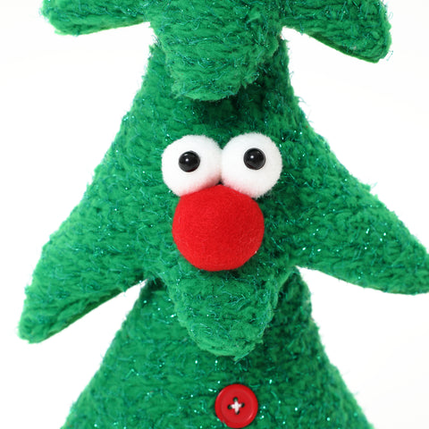 Christmas tree animated singing battery-powered plush toy, 17" tall