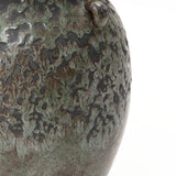 Antiqued Rustic Terracotta Flower Vase Green & Brown,14.5"