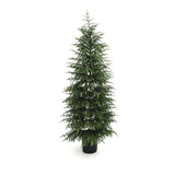 A potted 4ft artificial fir tree with dense green branches, against plain white background.