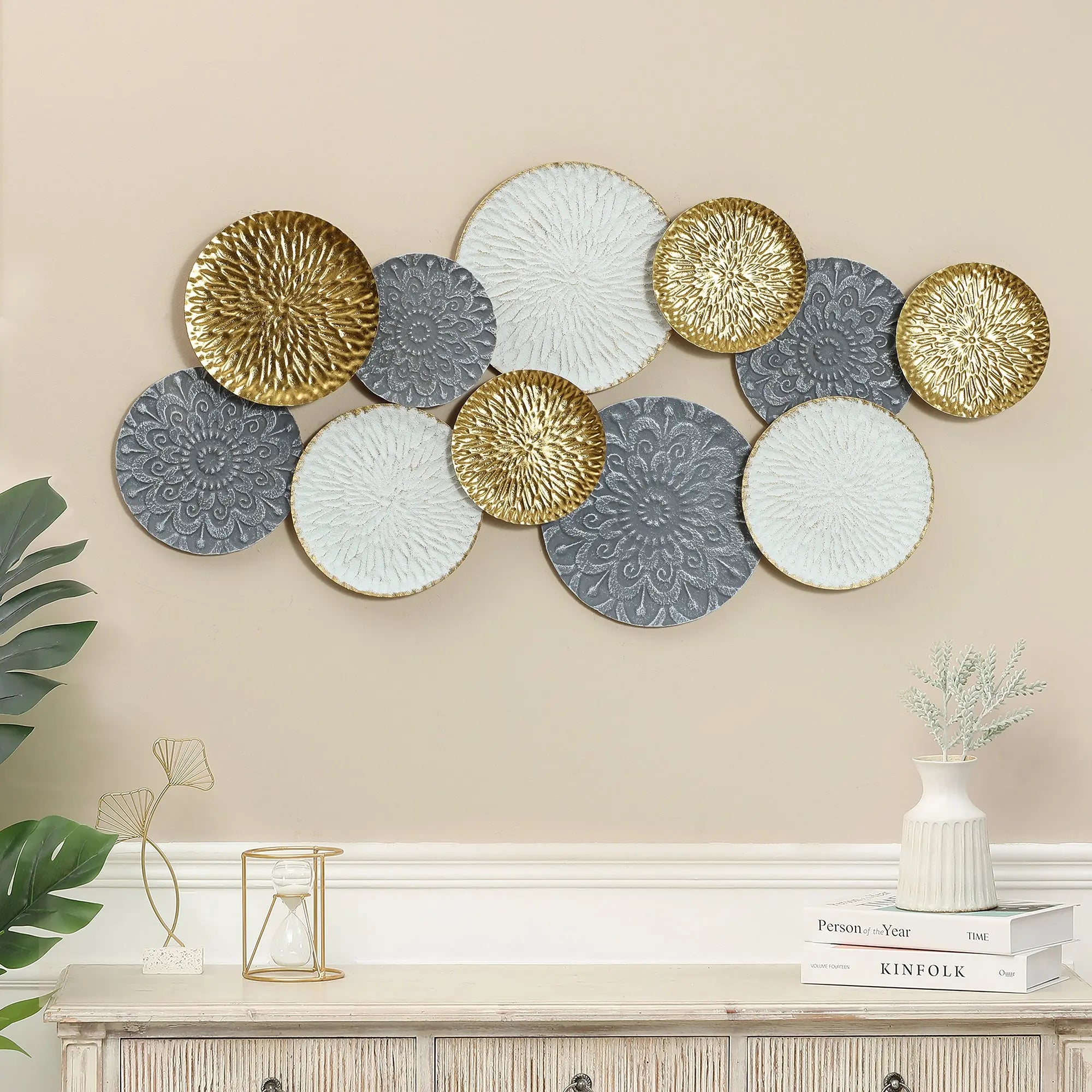 gray-gold-white-color-on-medallion-engraved-wall-art 