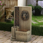 stone-finish-outdoor-wall-fountain-for-mediterranean-backyard