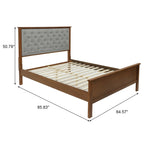 Francis platform bed, queen - LuxenHome