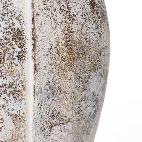 Milos stoneware vase, 12.2" h