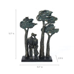 Lovers siting decorative sculpture - LuxenHome