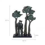 Lovers siting decorative sculpture - LuxenHome